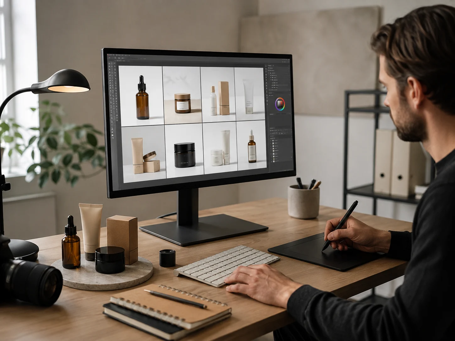 Рабочая станция для обработки фотографий товара